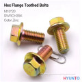 M10 Machine Knurled Hex Flanschkopfschraube